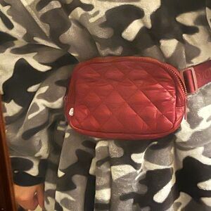 Red Quilted Crossbody Bag